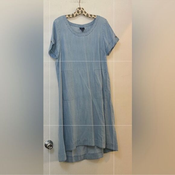 J.jill denim indigo how-low dress size MP - Picture 10 of 13